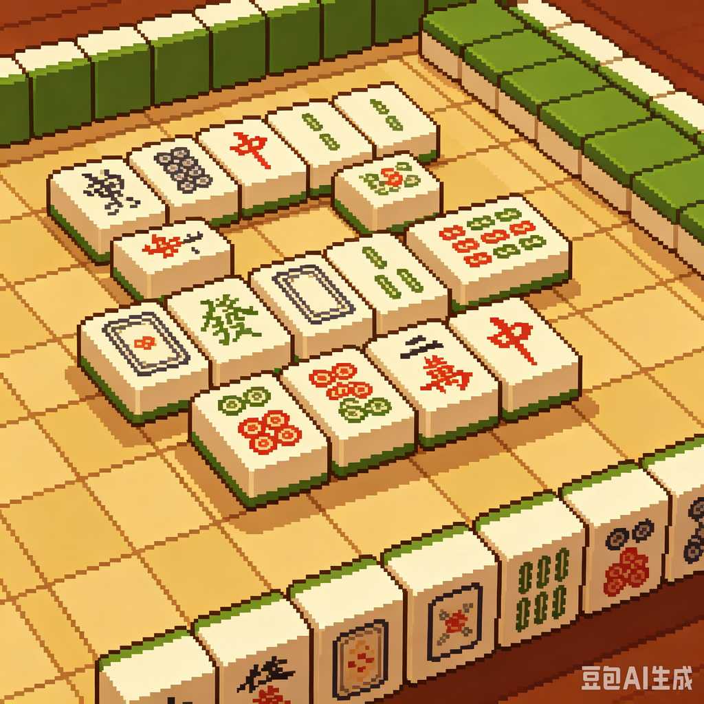 dual color mahjong tiles